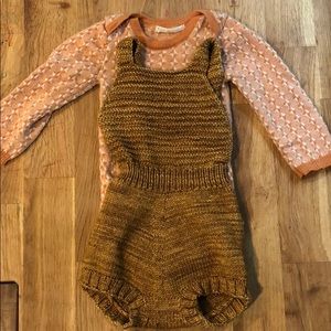 Misha and puff wool body suit plus romper